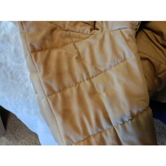 Vintage Cooper Sportswear Flight Bomber Jacket Fur Collar Puffer Coat Size 42 - Picture 16 of 16